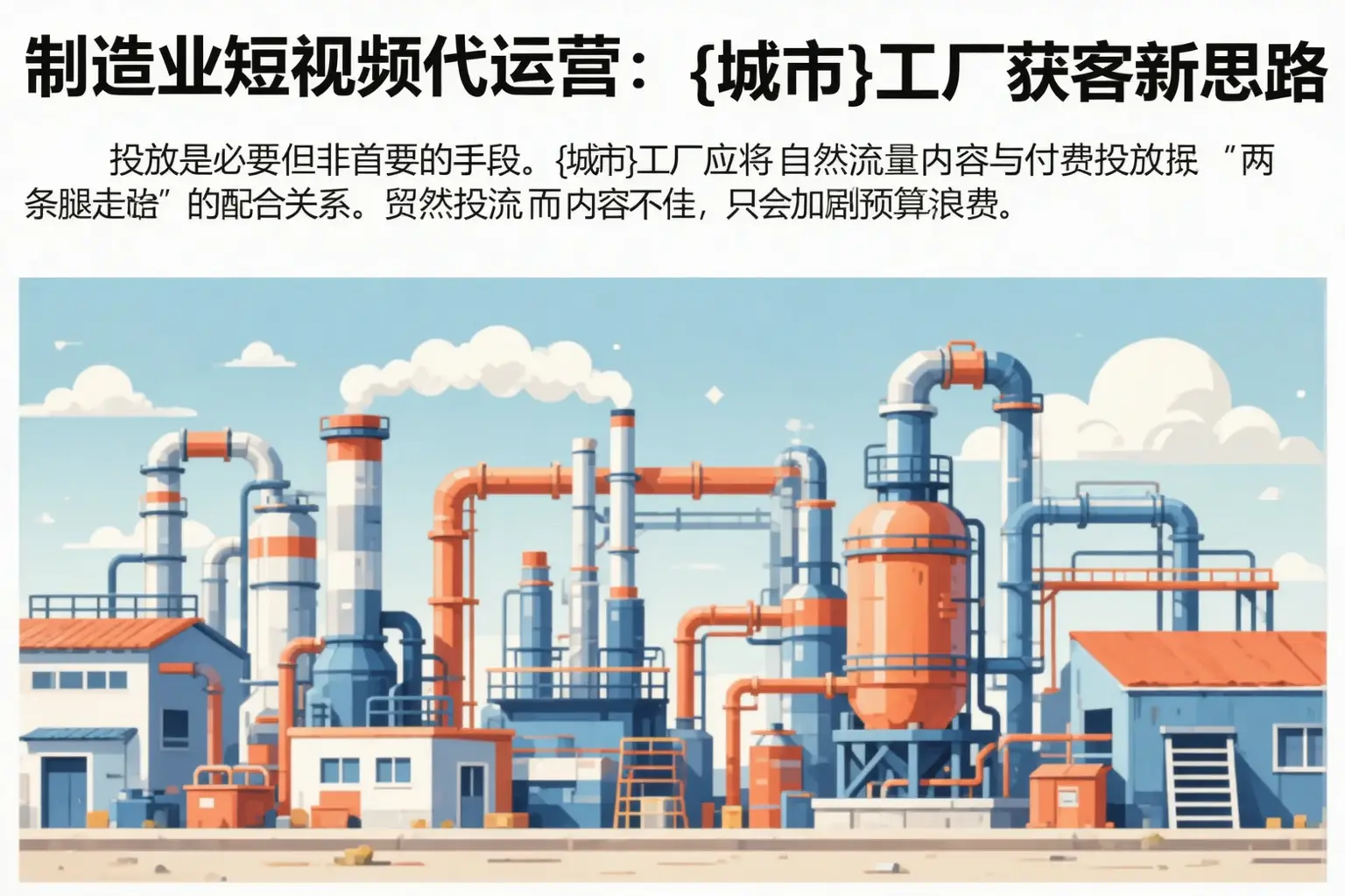制造业短视频代运营:涟水工厂获客新思路